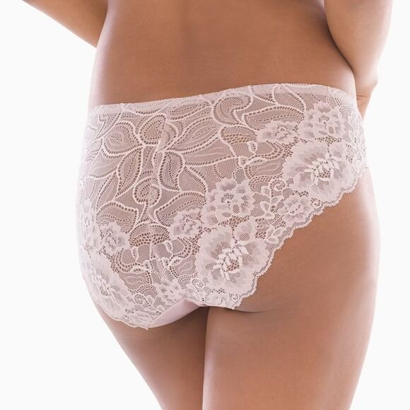 Soma Vanishing Edge Lace Back Hipster in Rapheal Red - Picture 4 of 9